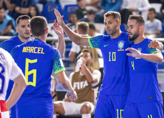 Brasil goleia a Croacia na Copa do Mundo de Futsal